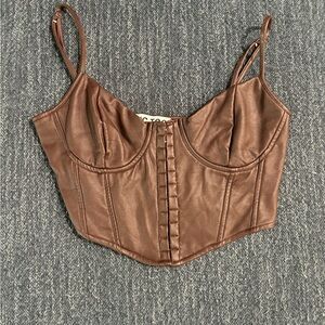 Brown Corset Top